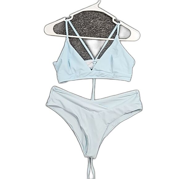 SHEIN Other - Shein Light Blue Bikini Top and Bottom Large L